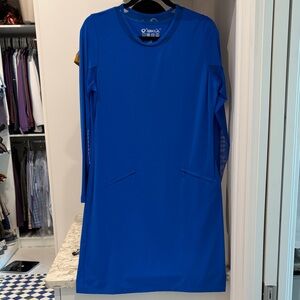 IBKUL Royal Blue Long Sleeve Dress